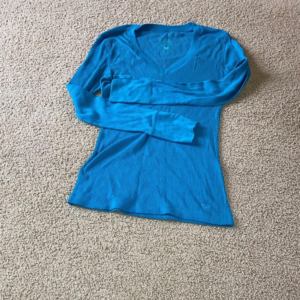 Long Sleeve Teal Shirt